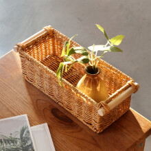 Handwoven Storage Basket with Handles – Multifunctional Organizer for Bathroom, Kitchen, Office – Stylish & Sturdy