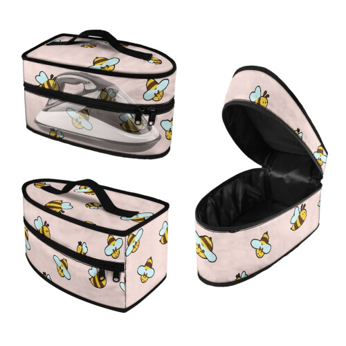 Travel Steamer Pouch Bee Pattern Lightweight 1-Pack