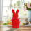 Easter Bunny Figurine Resin White 20 cm 4