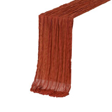 Thanksgiving Fall Table Runner, Bohemian Pleated, 70.87", Polyester, Autumn Tones – Compatible with Standard Tables