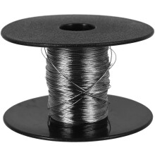 1 Roll Heavy Duty Stainless Steel Picture Hanging Wire with 30 Aluminum Sleeves Picture Frames and DIY Projects Hanging Wire
