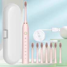 Electric Toothbrush Sonic Whitening 8 Brush Heads 6 Modes