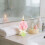 Pink Tulip Scented Candle Floral Shape Romantic Gift 6