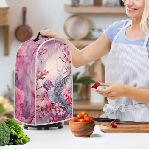 Protective Case with Handle Foldable Food Processor Cover Proof Stain Spill-Proof, Hummingbird 2