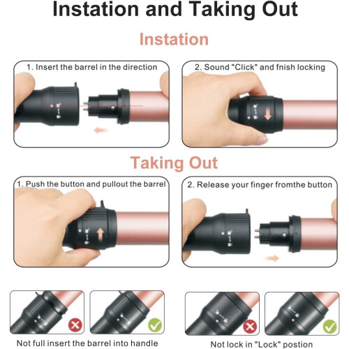 Curling Iron 3-in-1 Curler Set Wave Iron Multifunctional Interchangeable Ceramic Coating Curling Irons Quick Heating 2