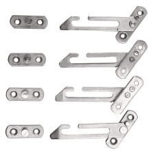 4 Pack Window Restrictor Locks Window Restrictor Hook Steel Lock Restrictor with Screws Window Hardware