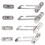 4 Pack Window Restrictor Locks Window Restrictor Hook Steel Lock Restrictor with Screws Window Hardware 1