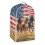 Galloping Horses on US Flag 1pc Protective Case Polyester Waterproof for Women 2