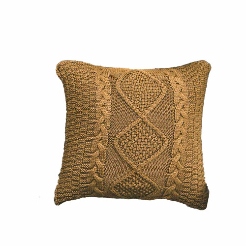 Polyester örngott 45x45cm kaffefärgad dragkedja 1
