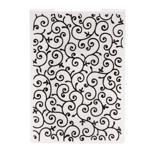 Flower Vine Embossing Folder Template for Scrapbooking