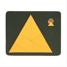 Wooden Block Puzzle Game with Triangulation Meter – Brain Teaser for Cognitive Skill Development, Compatible with Educational Play