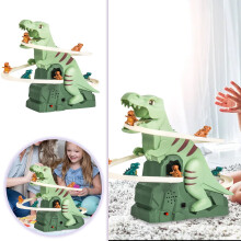 Dinosaur Track Toy Set with Auto Stair Climbing & Puzzle Games – Compatible with Kids 3+ for Imaginative Play!