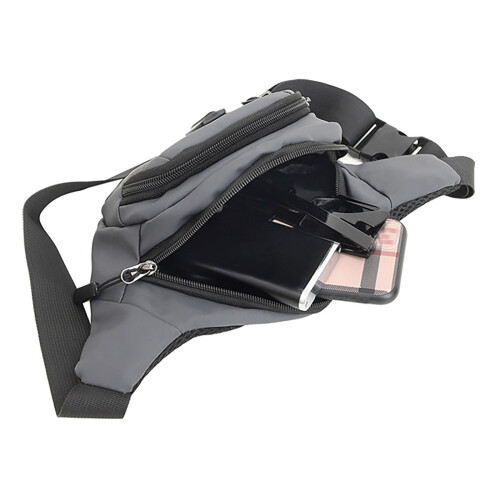Τσάντα μέσης Crossbody για άνδρες και γυναίκες, αδιάβροχη, τσαντάκι μέσης με 2