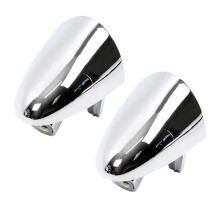 82662-3W030 2Pcs Exterior Right Side Door Handle Cover Cap Fit for Sportage 3.3L DOHC V6 2016 Chrome Style ABS