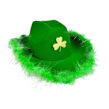 St. Patrick's Day Party Performance Irish Green With Wrapped Bucket Hat With Lights