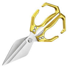 2PCS 2025 Heavy-Duty Kitchen Shears, 2-in-1 Ergonomic Stainless Steel Scissors for Meat, Seafood, Fish, Walnuts – Compatible with Kitchen Use