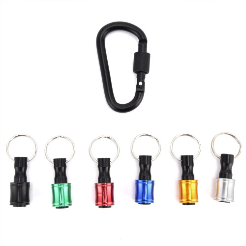 EBTOOLS 1/4in Socket Holders,6Pcs Keychain Extension Bar Hex Shank Screwdriver Bit Holders Socket Adapter Quick Release Tool 2