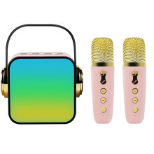 Mini karaoke machine portable with microphone