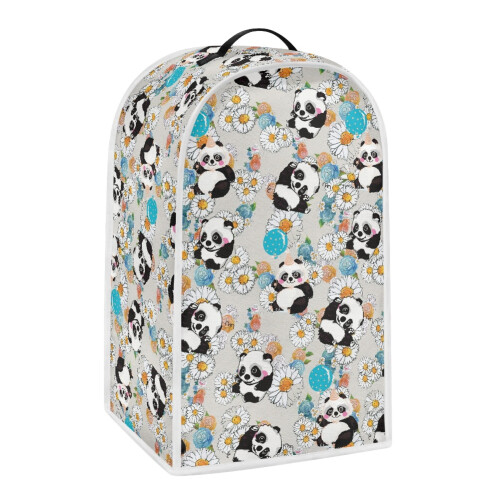 Panda Flower Garden Kitchen Accessories for Kitchen Machine Washable Elastic Coffee Machine Dust Cover 1