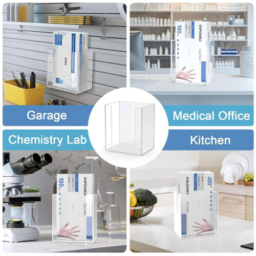 Disposable Glove Rack Holder Wall Mountable Display Stand for Multiple Gloves 2