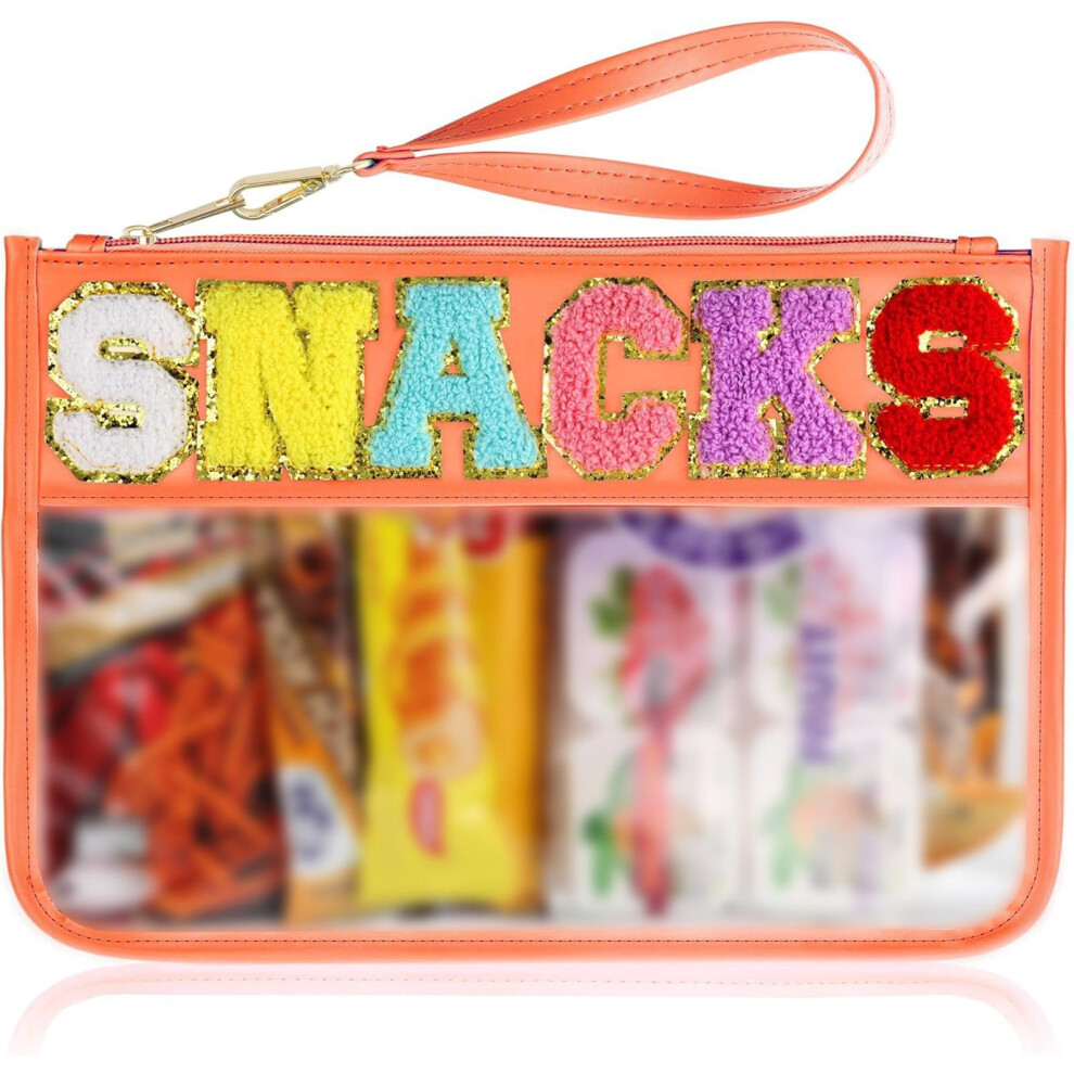Transparent Zipper Snack Storage Bag â Portable Waterproof Handheld Makeup Organizer, Travel Toiletry Pouch for Cosmetics and Snacks, 1 Pack