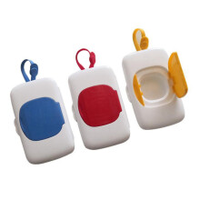 Travel Wipe Holder Reusable Wet Wipe Container Box Strollers Hanging Dispensers Refillable Wipe Case Safe Wet Storage Wipe Holders Wipes and Holders