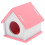 Casinha rosa de PVC para hamster, ninho seguro e reutilizável para dormir, 18 cm (7 polegadas). 3