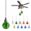 1PACK Ceiling Fan Pull Chain Extender, Beaded Decorative Pull Chains Compatible with Ceiling Fans & Lights 4