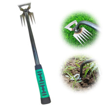 Gardening Hand Weeder Tool, Manganese Steel Uprooting Weeder, Dual-Purpose Manual Weed Puller for Lawn & Garden