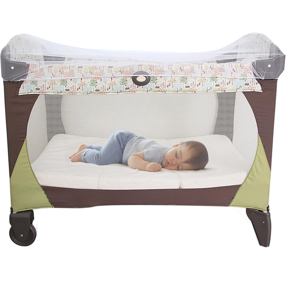Baby Net Cover for Cribs and Strollers, Soft Polyester,