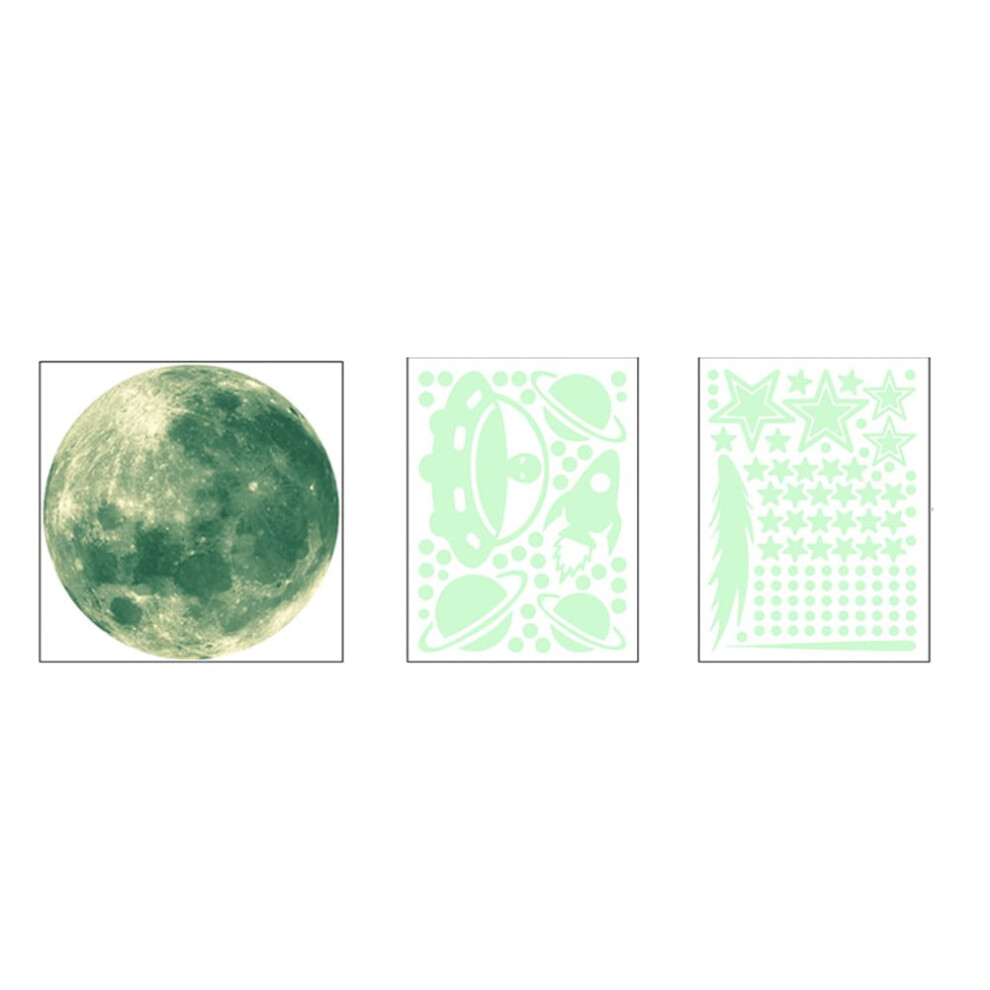 Glow In The Star Glow Moon And Space Wall Decals Astronaut Universe Sticker Dark
