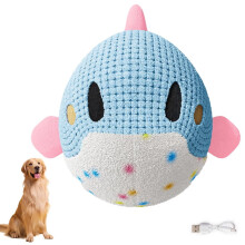 Interactive USB-Rechargeable Plush Dog Toy with Random