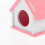Casinha rosa de PVC para hamster, ninho seguro e reutilizável para dormir, 18 cm (7 polegadas). 6