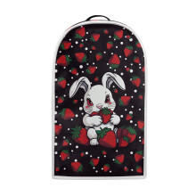 Rabbit and Strawberry Pattern Mixer Cover for Kitchen Counter Easy to Install Waterproof