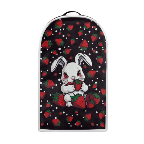 Rabbit and Strawberry Pattern Mixer Cover for Kitchen Counter Easy to Install Waterproof