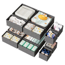 Linen Drawer Organizer 12-Pack for Baby Clothes, Collapsible Fabric Nursery Organizer