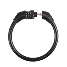 Heavy Duty Bike Lock Cable – 4-Digit Combo Chain for Bike/Motorcycle/Scooter | Cut-Resistant Alloy Core, PVC Coated | Compact Anti-Theft