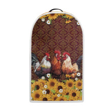 Roosters and Sunflower Food Processor Cover for Kitchen Easy to Install Dustproof