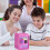 Cofrinho dourado infantil com trava de senha e compartimento automático para notas – Compatível com moedas/dinheiro de verdade, presente para 4