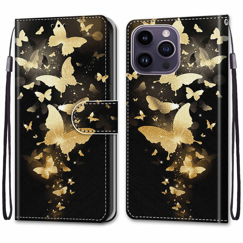 Flower Wallet Case For Iphone 14 Pro Max Rfid Blocking 9180333280346