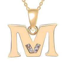 Modische Namenskette für Damen mit 26 Buchstaben, eleganter Kupferanhänger, personalisierte Initialenkette – ideal als Geschenk