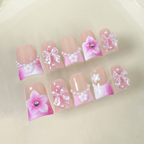 (S) Unhas Francesinha Pérola para Trabalho e Festa 2