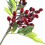Artificial Berry Stem Red Plastic 1Set 5
