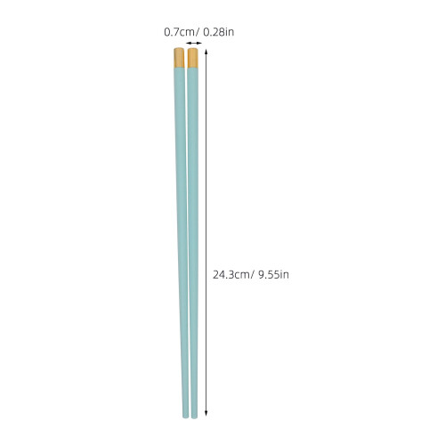 5-Pair Colorful Dining Chopsticks - Reusable Plastic Kitchen Utensils 2