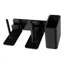 3-in-1 Cup Organizer for Ninja Slushie Machine, Side-Mounted Holder for Cups, Lids & Straws, Ninja Slushie Machine Accessories
