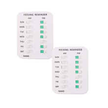 2/1pcs Pet Feeding Reminder Magnetic Sticker AM/PM Chart for Dogs/Cats, Fridge Magnet & Double-Sided Tape, Prevent Over/Under Feeding