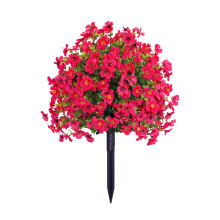 UV-Resistant Artificial Boxwood Topiary Ball with Spikes for Outdoor Garden, Yard, Porch & Patio Decor