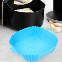 1Set Air Fryer Silicone Plate Heat Resistant Non Stick For Professional Cooks