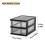 2-6Layers Medium Desktop Storage Box with Drawer Heightened Table Organizer Plastic Office storage cabinet for home Stationery 1