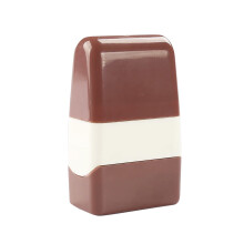 Privacy Stamp Roller for Secure Address/ID Blockout on Mail & Packages – 2"x1"x3", 1pc, compatible with standard stamp pads